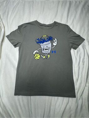 Under Armour Gray Short-Sleeve Basketball Splash Tee